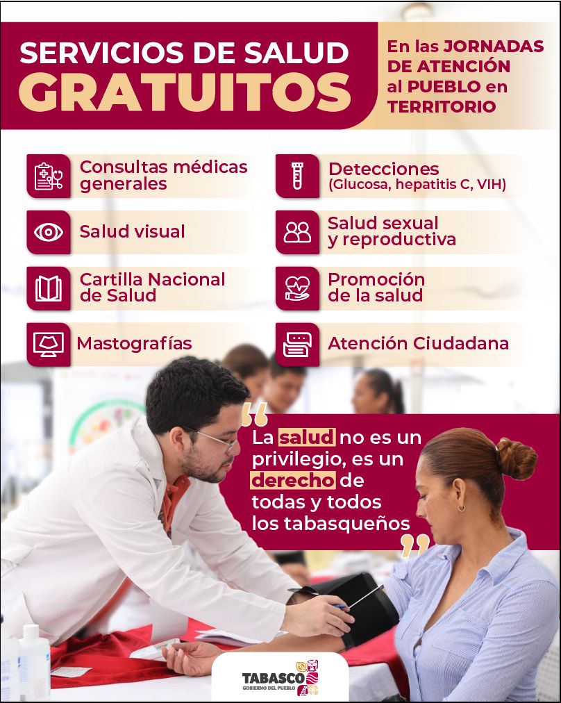 Servicios de salud gratuitos