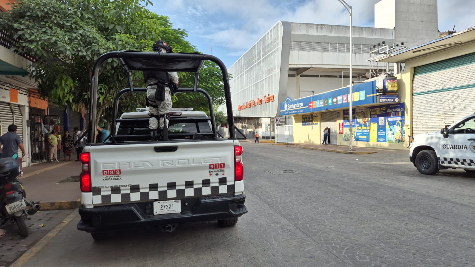 Captura de un motociclista armado