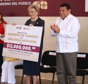 Javier May llama a solidarizarse con la Cruz Roja