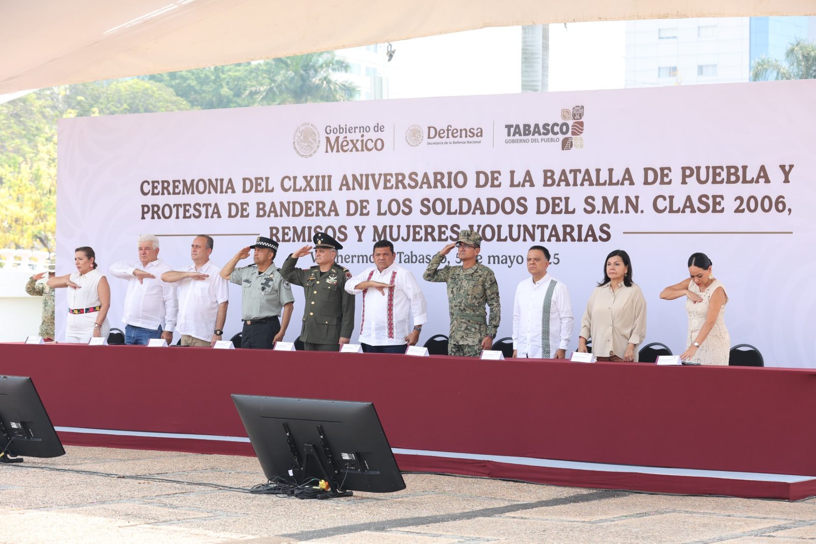 Javier May encabeza la conmemoración del 163 aniversario de la Batalla de Puebla