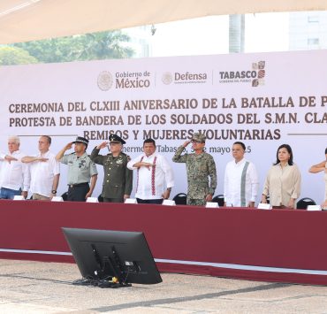 Javier May encabeza la conmemoración del 163 aniversario de la Batalla de Puebla