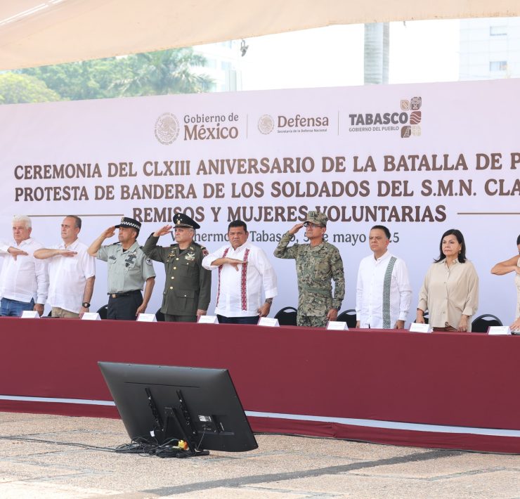 Javier May encabeza la conmemoración del 163 aniversario de la Batalla de Puebla