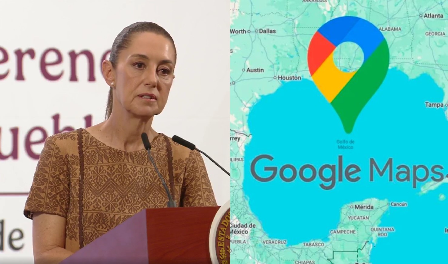 México demanda a Google por renombrar el Golfo de México