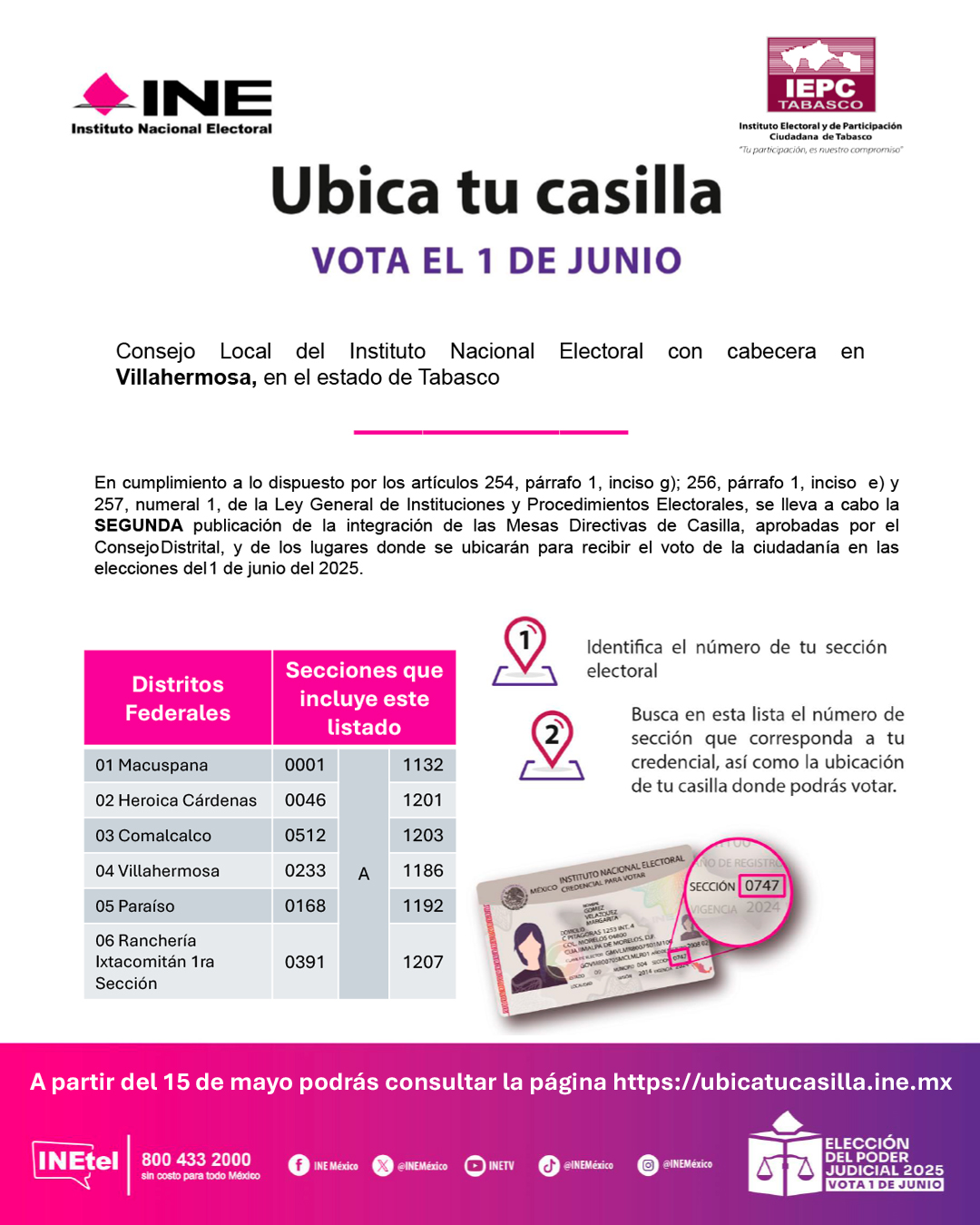 Ubica tu casilla