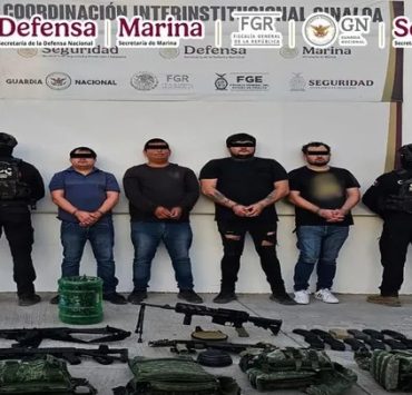 Otro golpe a “Los Chapitos”, cae líder de sicarios criminales con 4 cómplices 