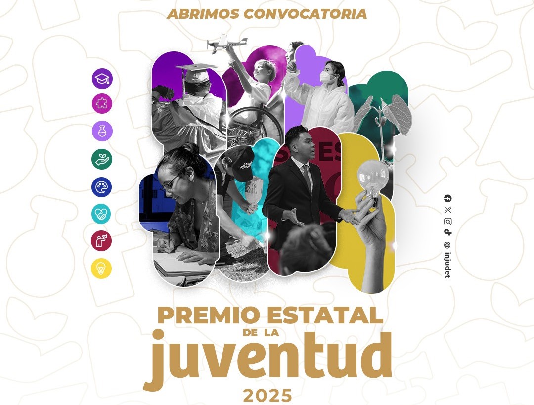 Lanzan convocatoria al Premio Estatal de la Juventud 2025