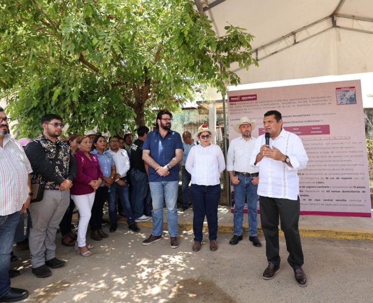 Gobernador de Tabasco supervisa obras