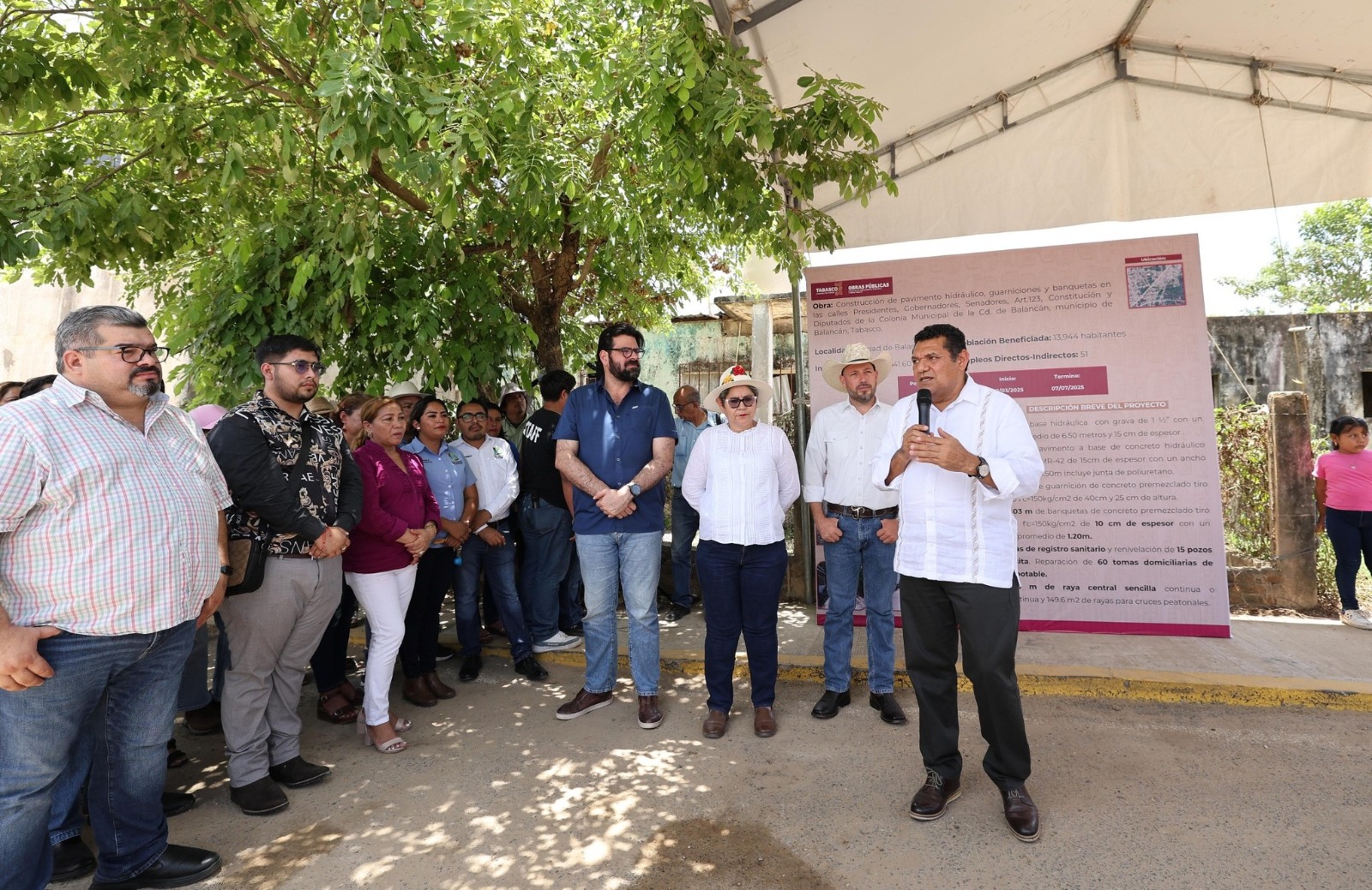 Gobernador de Tabasco supervisa obras