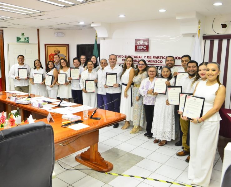 IEPCT entrega constancias de mayoría a 72 integrantes electos del Poder Judicial en Tabasco