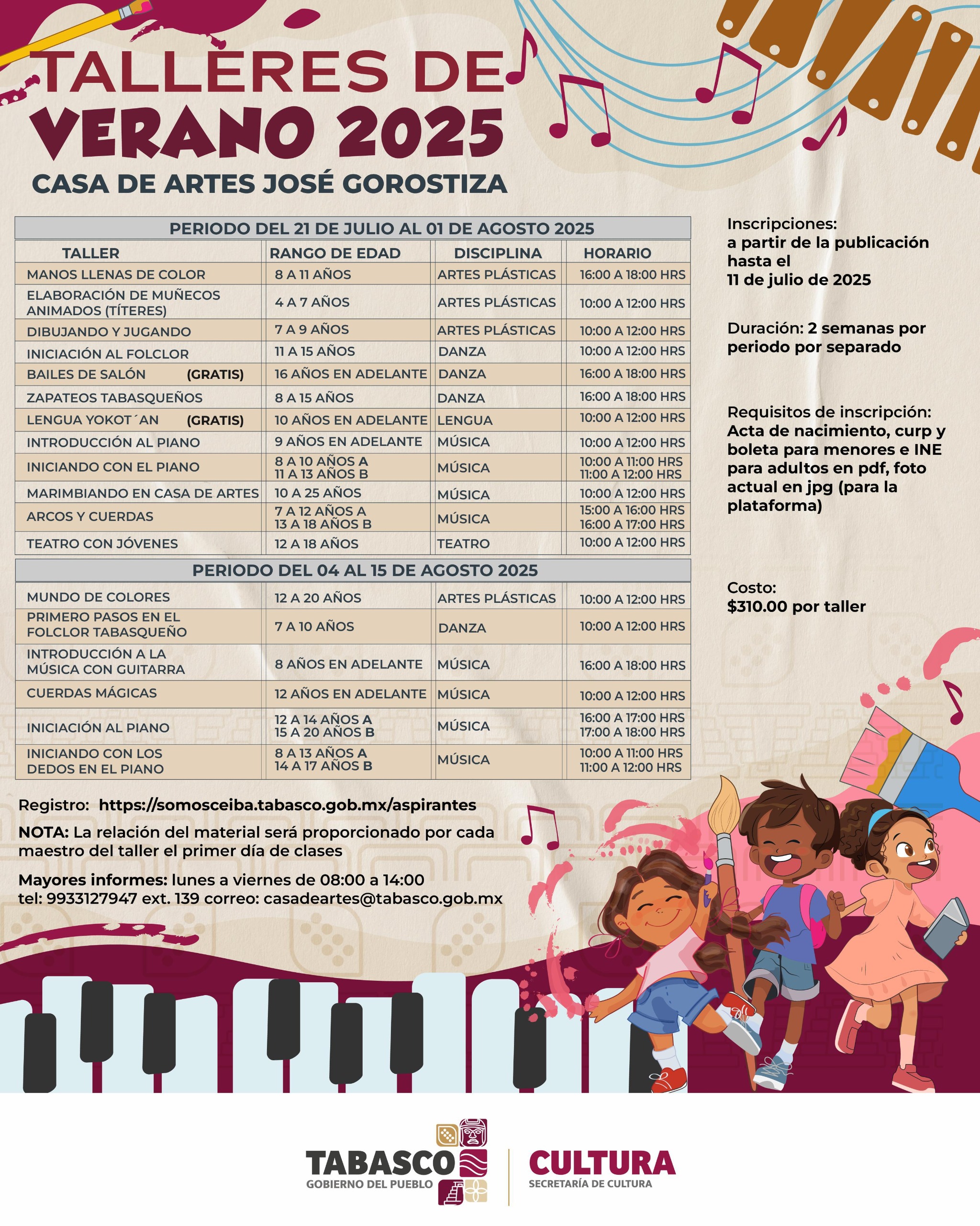 Talleres de verano