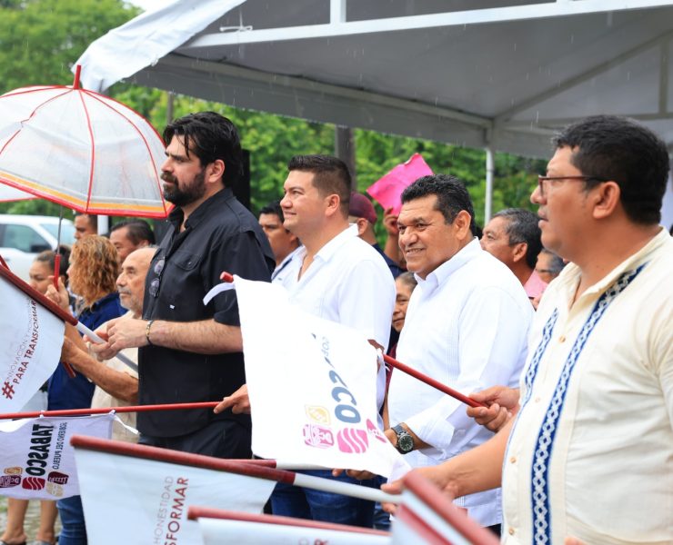 Javier May Arranca Obra Pública en Villa Aldama