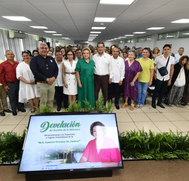 Biblioteca de la DAMC de la UJAT lleva el nombre de Candita Victoria Gil Jiménez