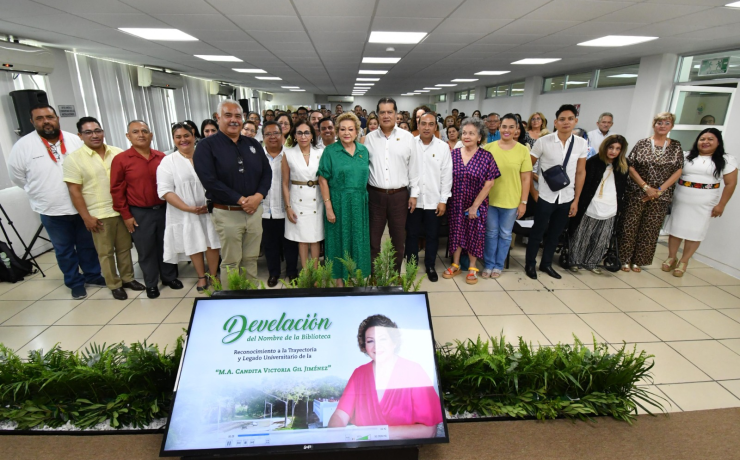 Biblioteca de la DAMC de la UJAT lleva el nombre de Candita Victoria Gil Jiménez