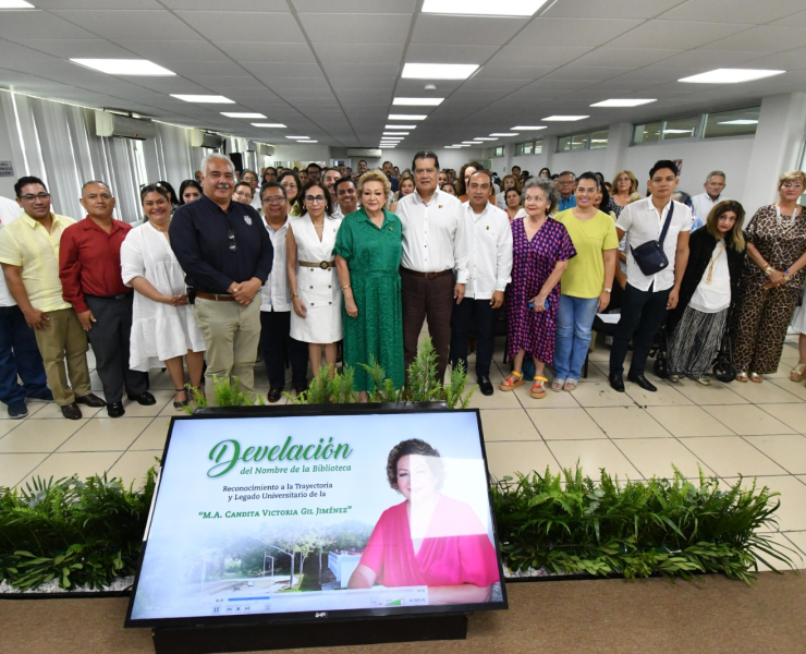 Biblioteca de la DAMC de la UJAT lleva el nombre de Candita Victoria Gil Jiménez