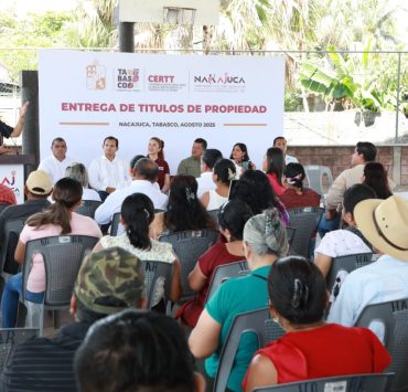 CERTT entrega títulos de propiedad