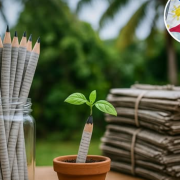Lápices que siembran comida, un invento ecológico que combate múltiples problemas