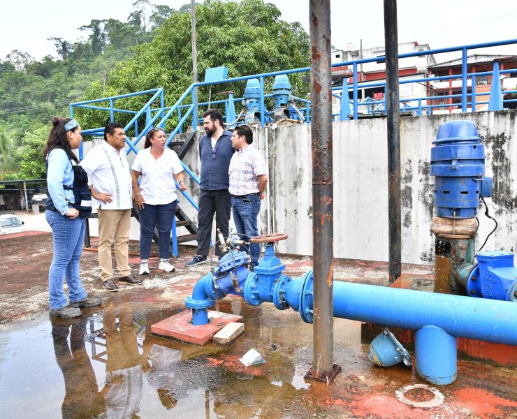 Supervisan planta potabilizadora de Villa Tapijulapa