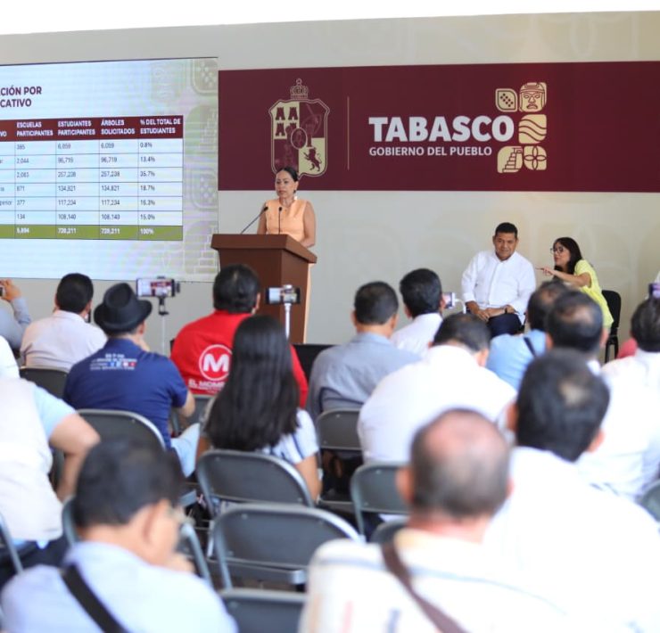 estudiantes en campaña de reforestación