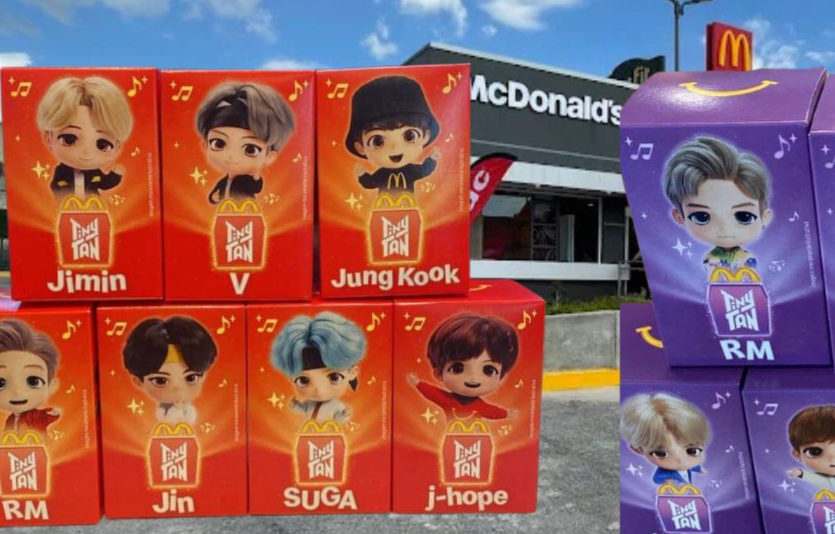 Así se verán las Cajita Feliz BTS, una colaboración entre McDonald's y el K-pop