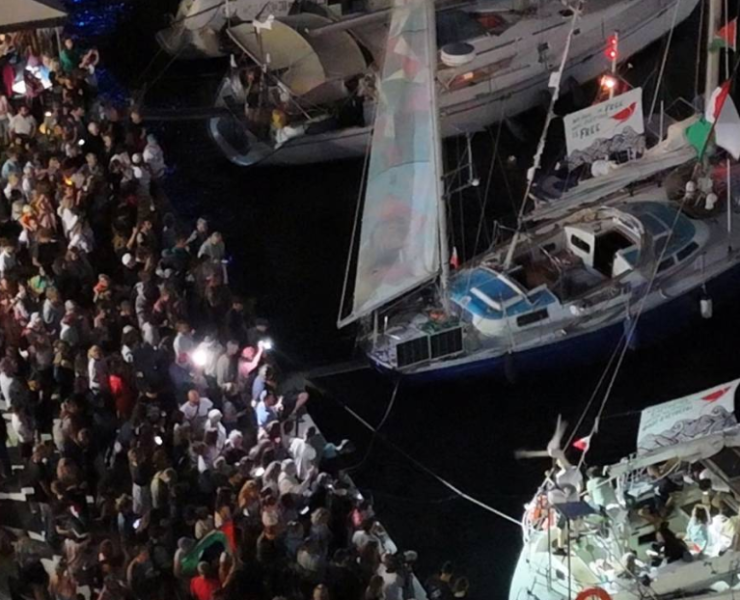 México apoya a la Global Sumud, la flotilla internacional que navega por Palestina