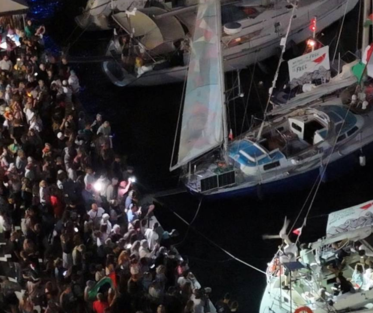 México apoya a la Global Sumud, la flotilla internacional que navega por Palestina