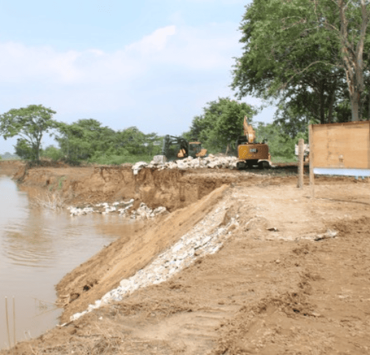 Obras contra inundaciones en Tabasco