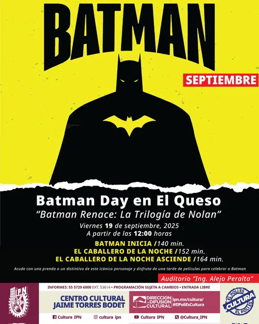 Batman Day en El Queso: evento gratuito del IPN