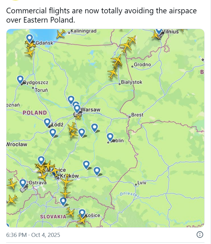 Polonia moviliza sus aviones: El nuevo frente de tensión en Europa del Este