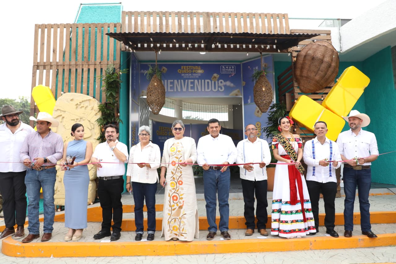 Inaugura Javier May el Primer Festival del Queso de Poro en Balancán