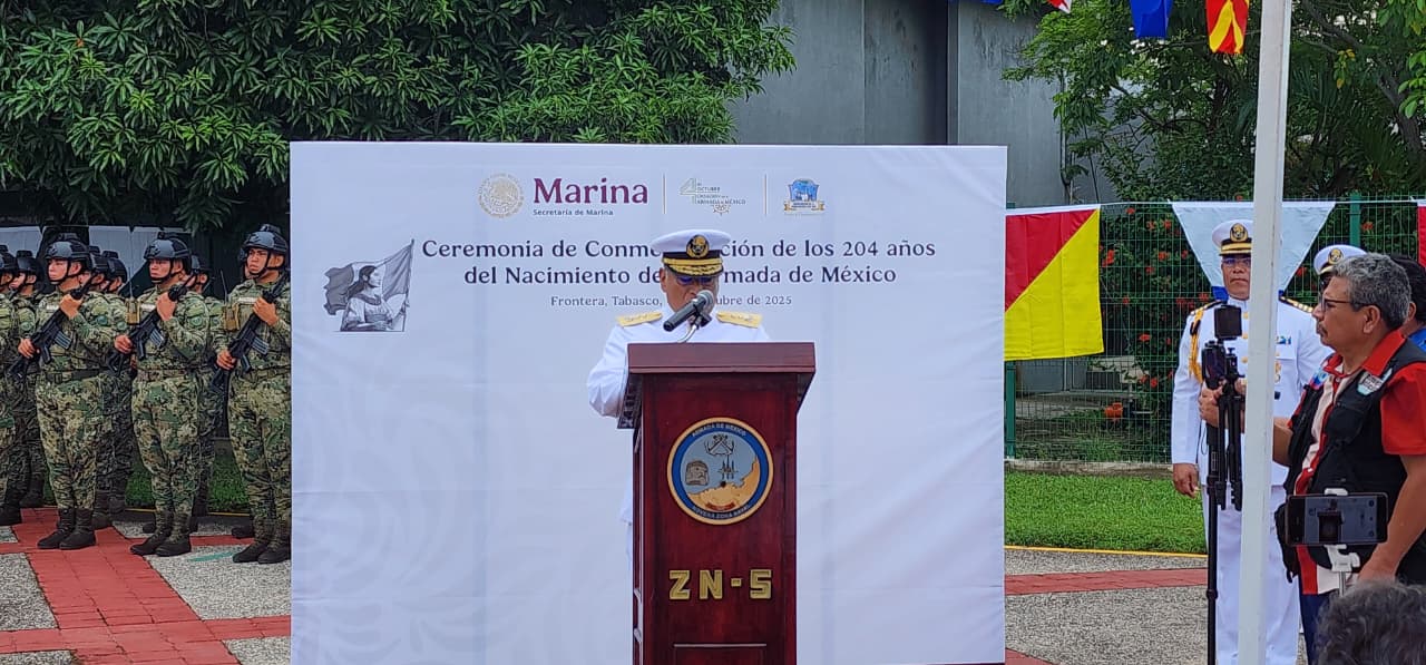 Tabasco ceremonia Armada México conmemora aniversario naval