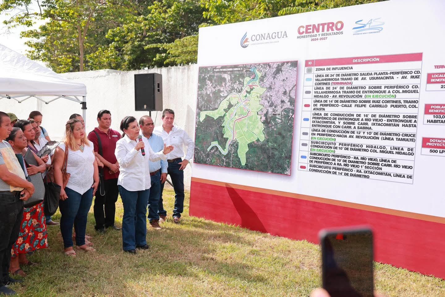 banderazo de inicio a la construcción de dos líneas de conducción de agua potable