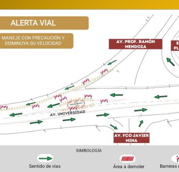 Adecuarán sentido vial en avenida Universidad