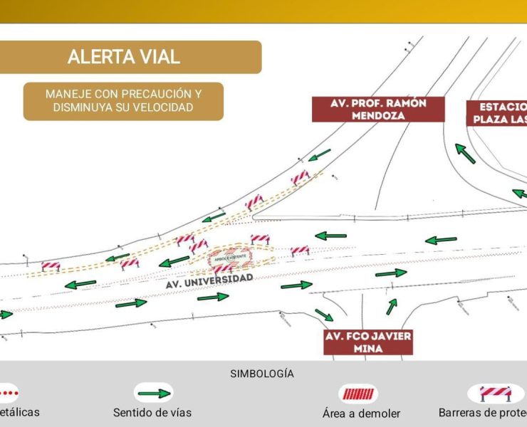 Adecuarán sentido vial en avenida Universidad