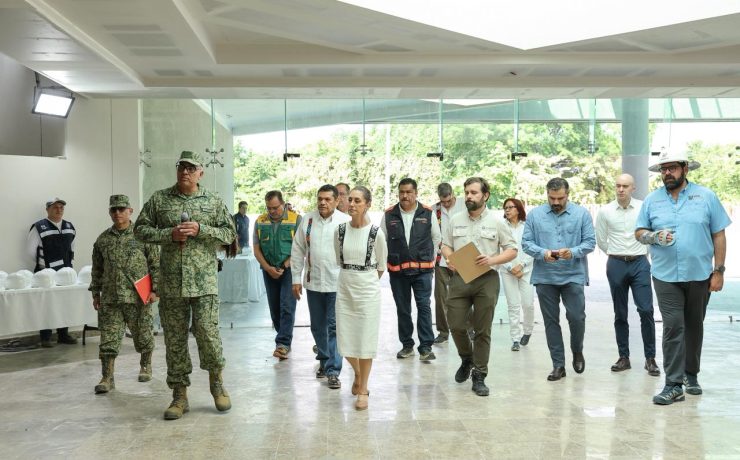 La Presidenta Claudia Sheinbaum y Gobernador Javier May