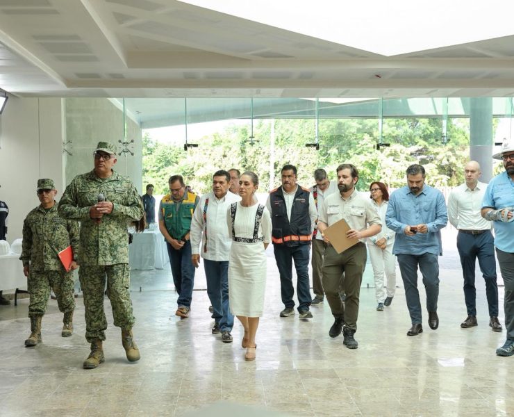 La Presidenta Claudia Sheinbaum y Gobernador Javier May