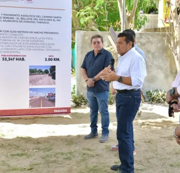 Mejoran conectividad del corredor gastronómico El Bellote, Paraíso
