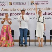Anuncia Presidenta Sheinbaum construcción de planta procesadora de chocolate en Comalcalco