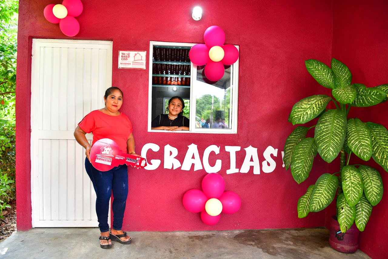 viviendas a familias de comunidades apartadas en Comalcalco