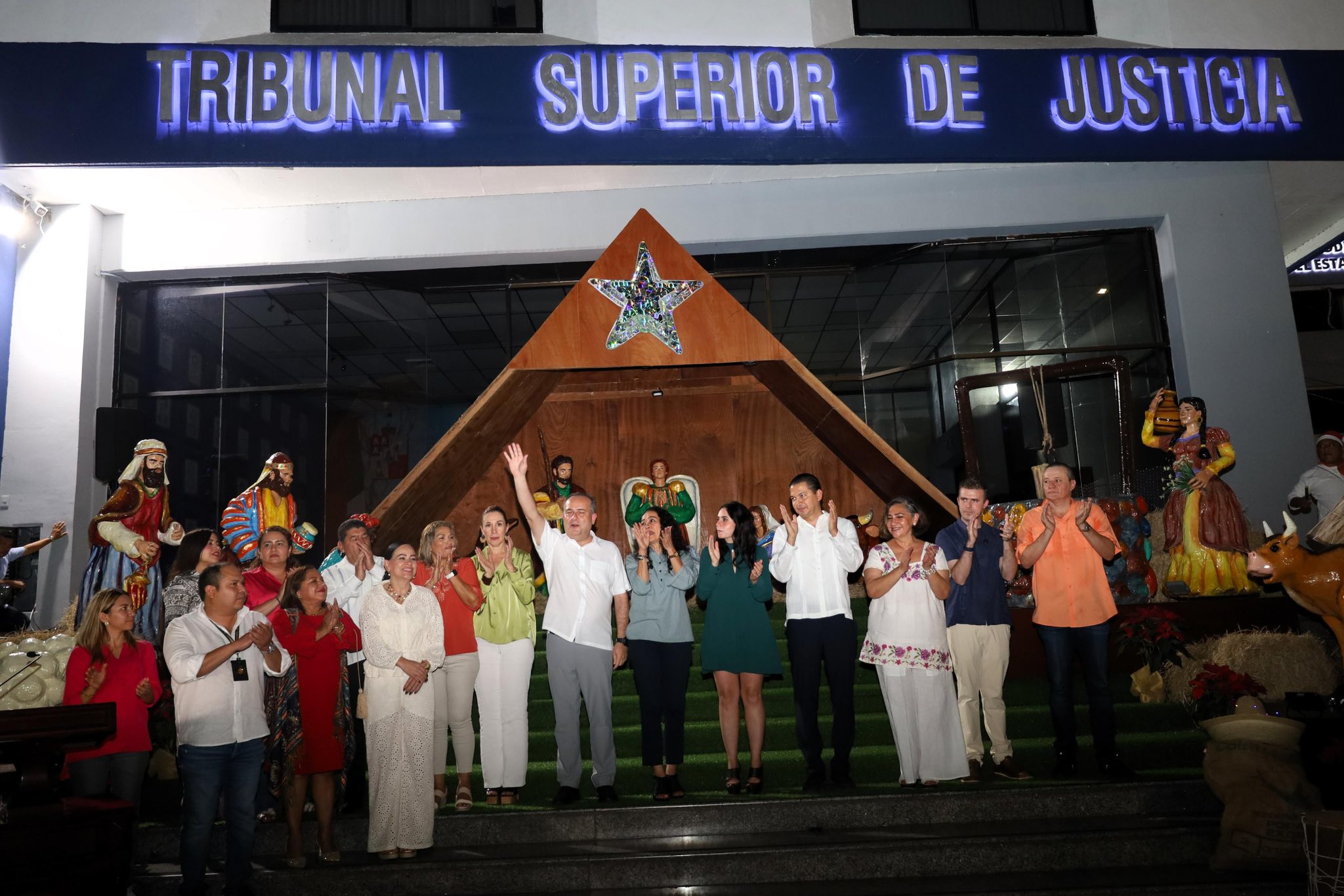 nacimiento navideño del Voluntariado del Tribunal