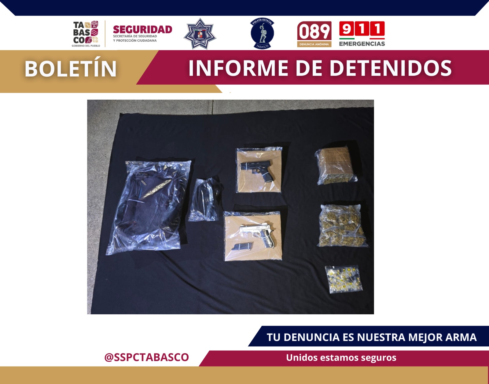 operativo se aseguraron dos réplicas de arma