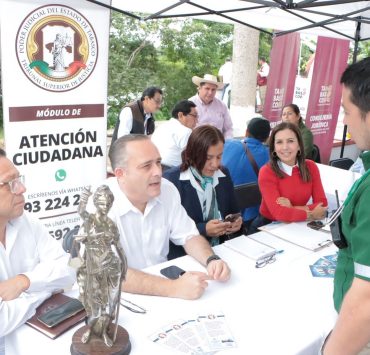 Acercan servicios de justicia a comunidades de Tenosique