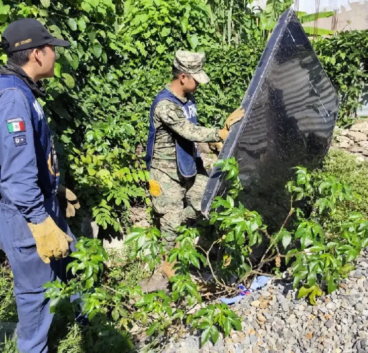 Campaña de descacharrización en Centla con participación de la Marina