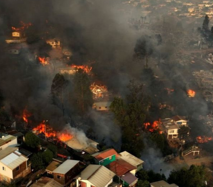 Nueva información de los incendios en Chile