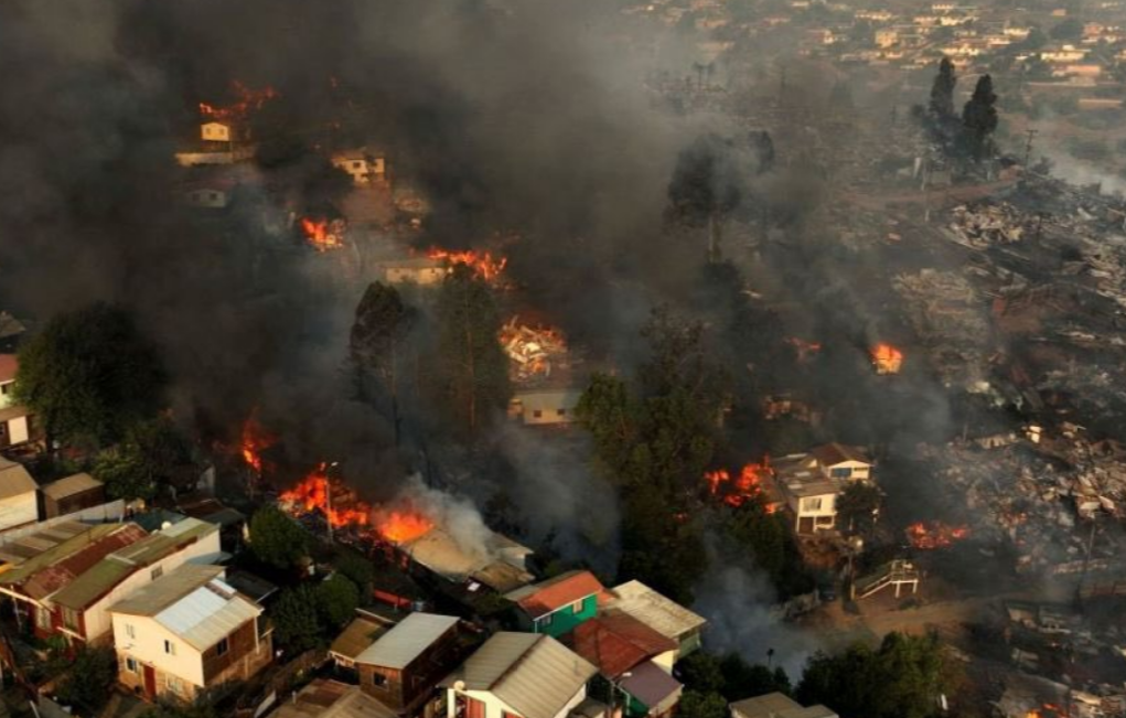 Nueva información de los incendios en Chile