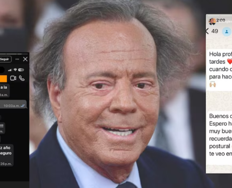 Julio Iglesias difunde mensajes de WhatsApp para desmentir las acusaciones