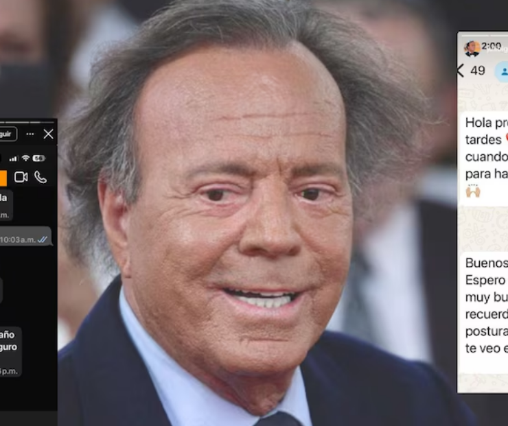 Julio Iglesias difunde mensajes de WhatsApp para desmentir las acusaciones