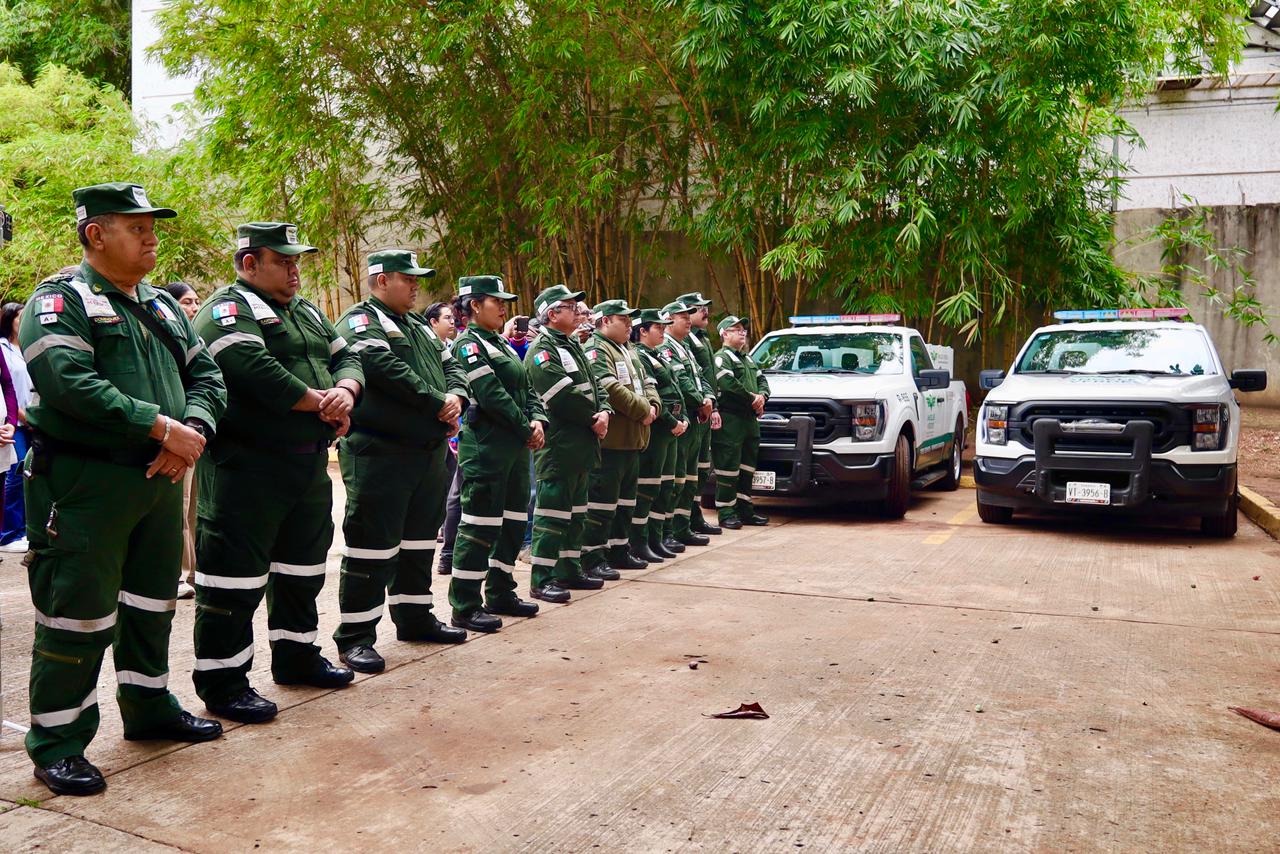 Entregan nuevas unidades a Ángeles Verdes en Tabasco