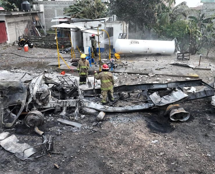 Explosión en Río Viejo