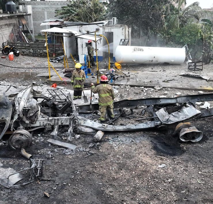 Explosión en Río Viejo