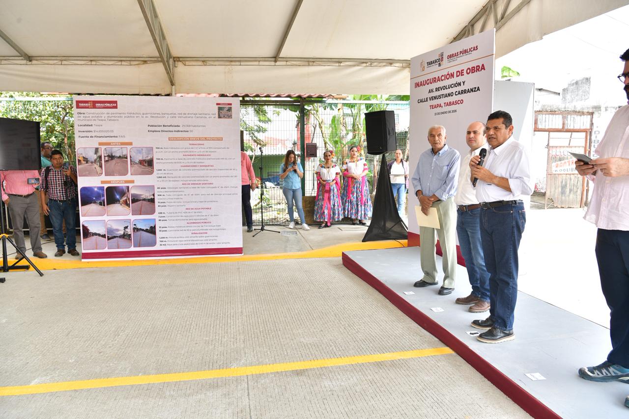 Más infraestructura para Teapa